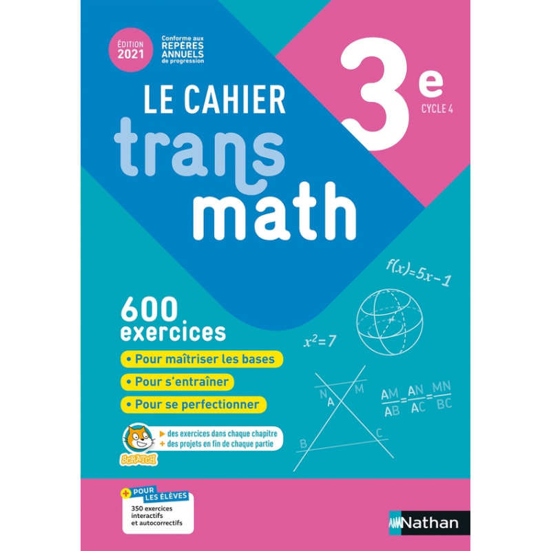 TransMath 3e - Cahier d'exercices.