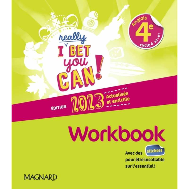 I Really Bet You Can! Anglais 4e - Workbook (2023).