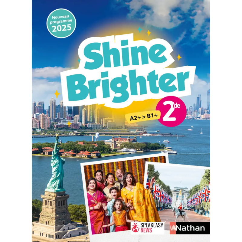 Anglais Seconde - Shine Brighter - Manuel Élève (2025).