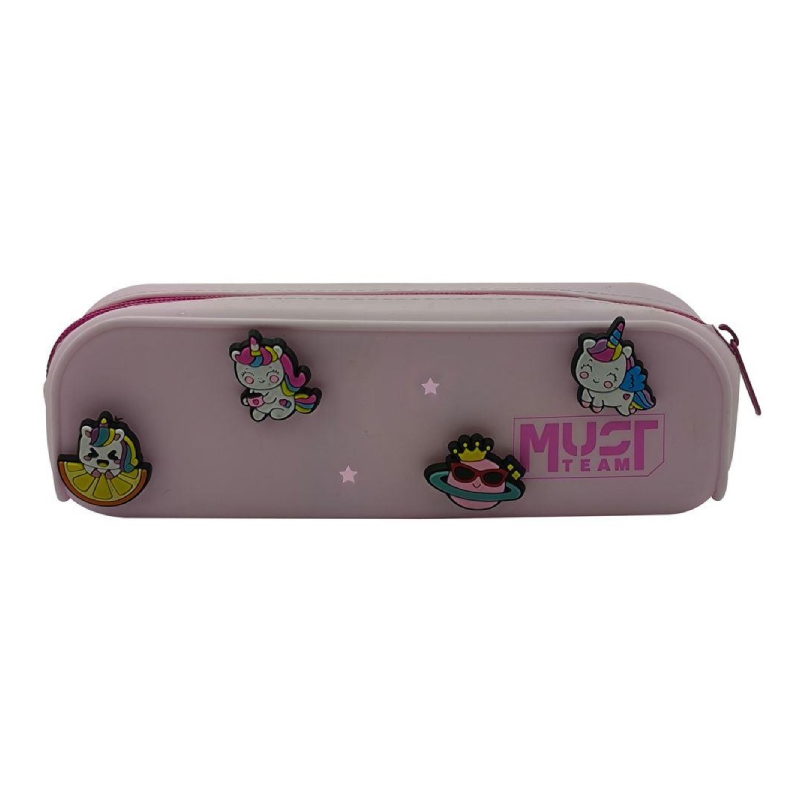 Trousse Silicone Must Team "Uni Charms" - Motifs Licorne.