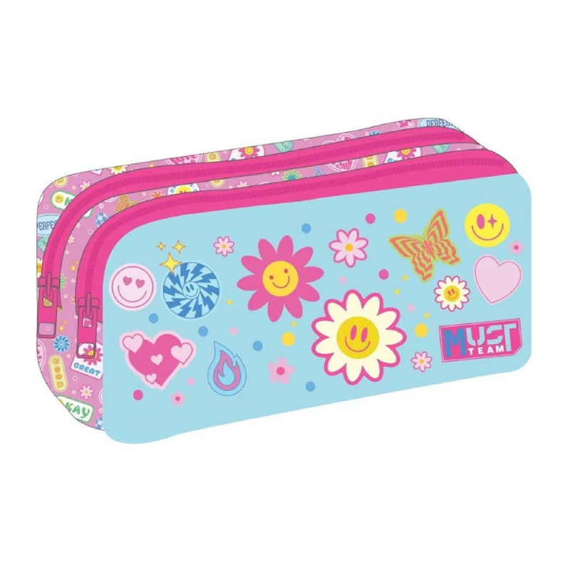 Trousse Must Team avec 2 Compartiments, Good Vibes.