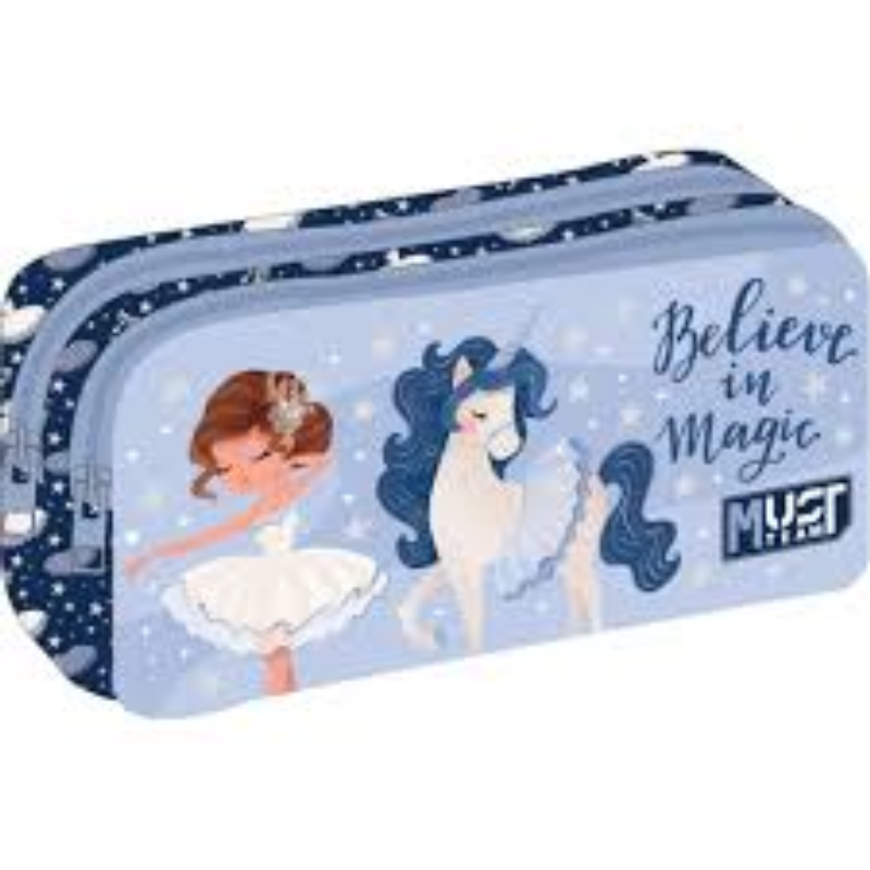 Trousse 2 Poches Must Team "Believe in Magic" - Univers Magique.