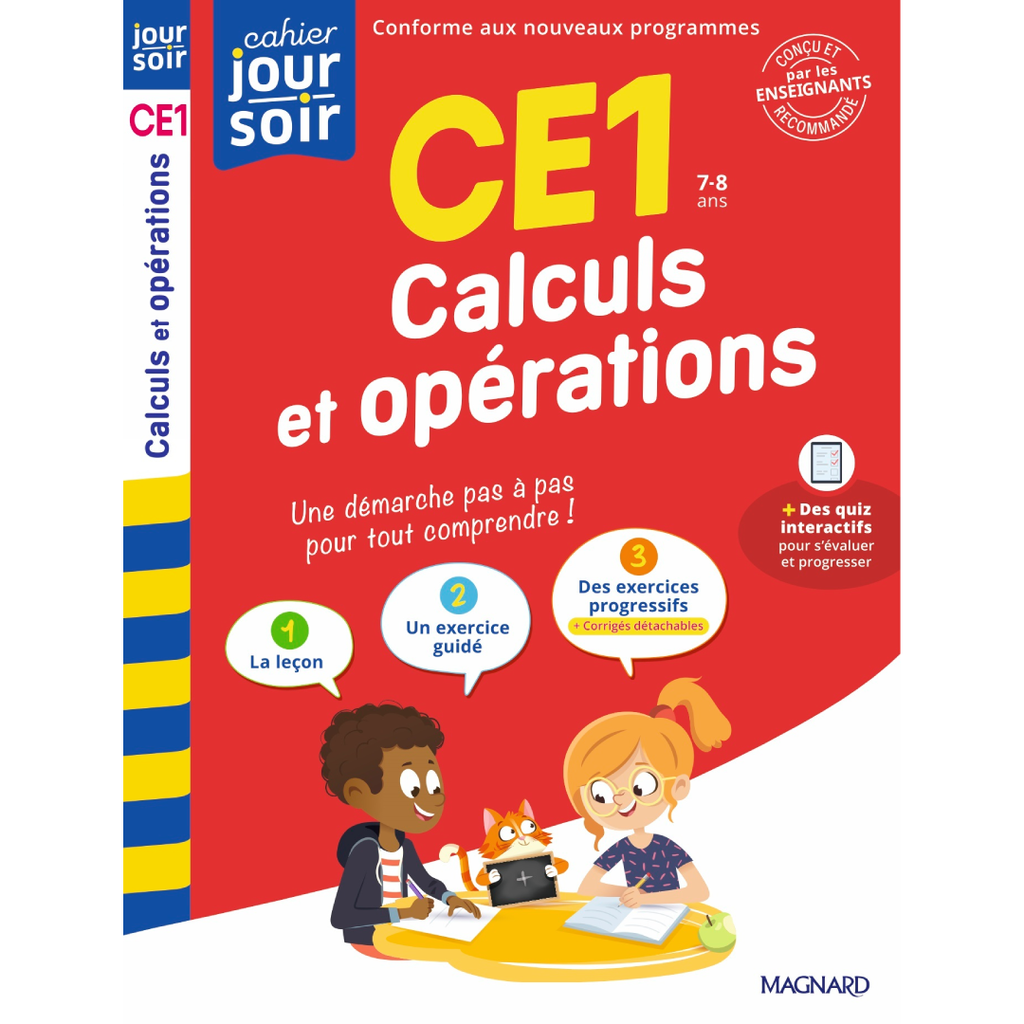 Calculs et Opérations CE1 - Cahier Jour Soir.