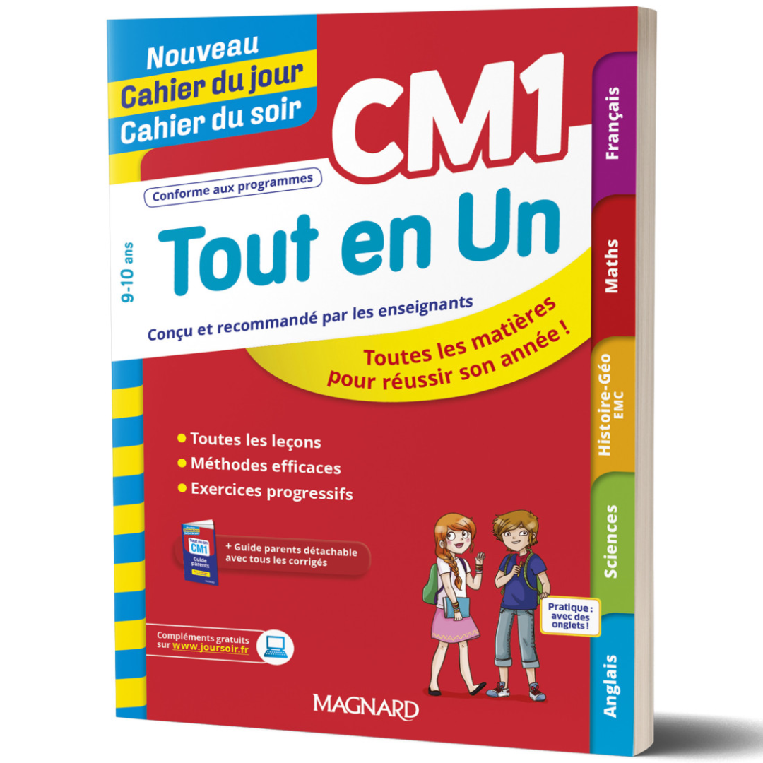 Tout en Un CM1 - Nouveau Cahier Jour Soir.