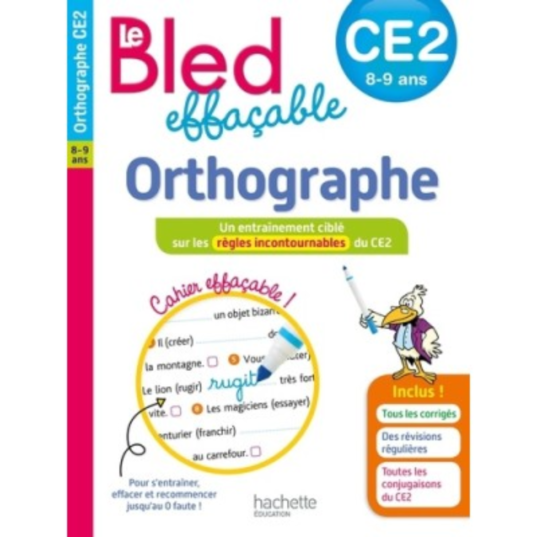 Bled Orthographe CE2 - Cahier Nouvelle Édition.