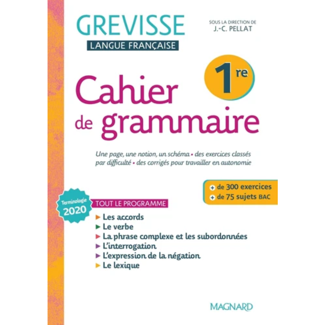 Cahier Grévisse 6ème - Grammaire Française 2021.