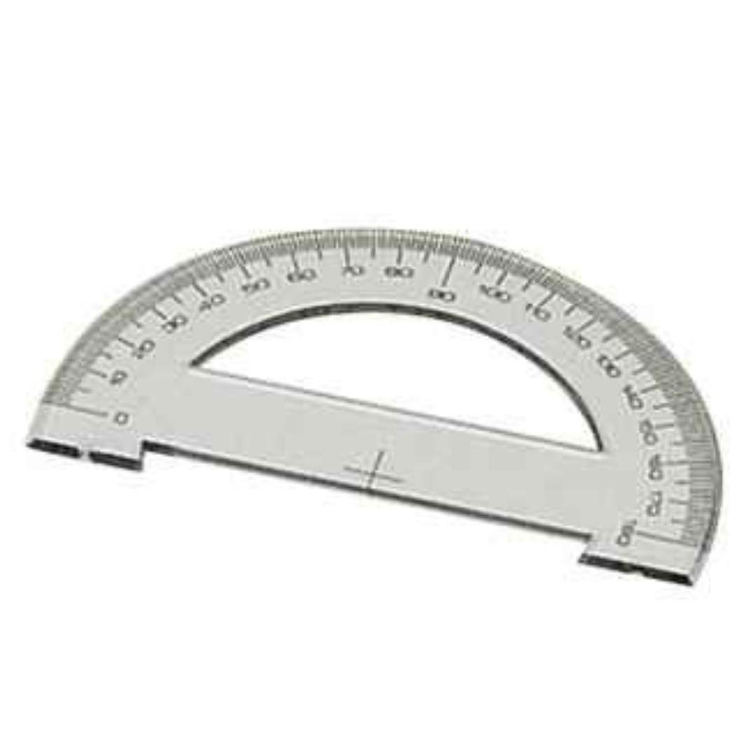 Rapporteur Transparent 10cm 180°.