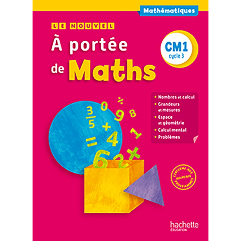 À Portée de Maths - Manuel CM1 (2016).
