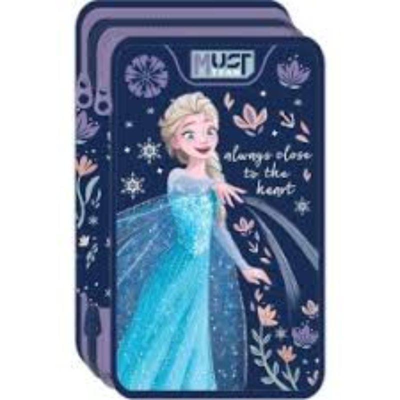Trousse Plate 3 Poches Must Team Disney Frozen.