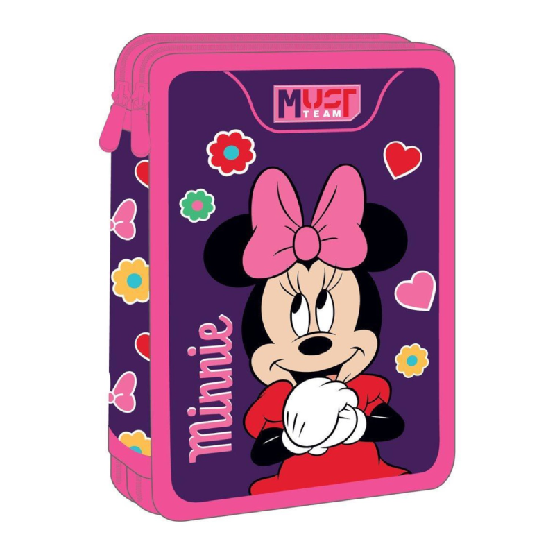 Trousse Plate 2 Poches Must Team Disney Minnie.