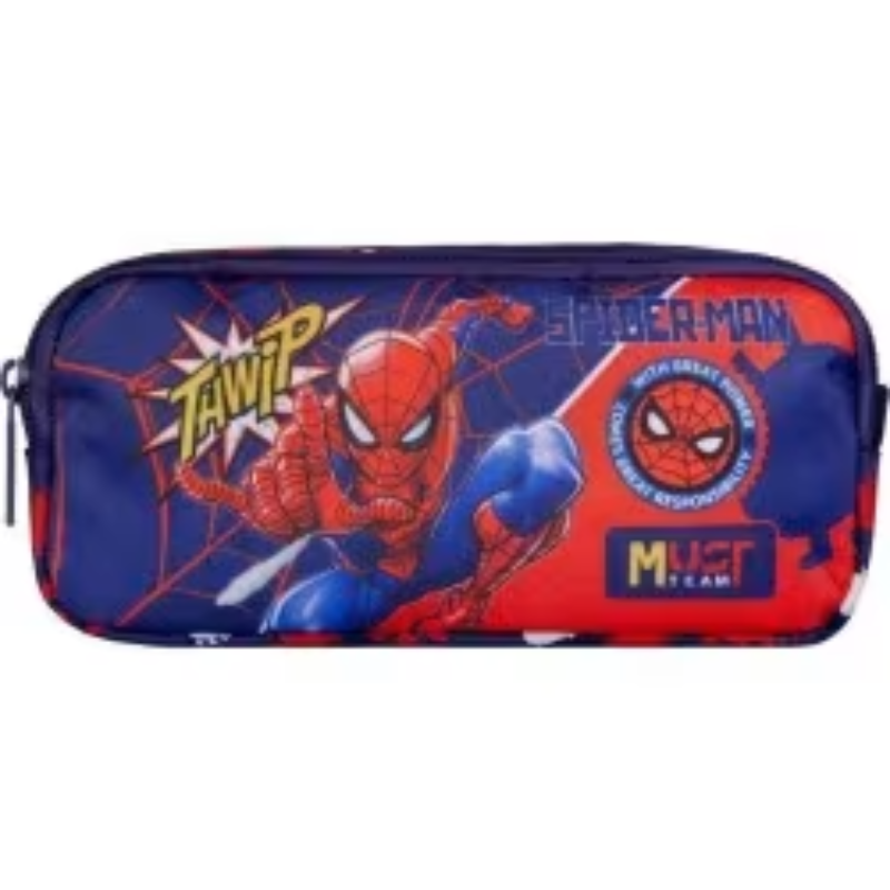 Trousse 2 Poches Must Team Disney Spiderman.