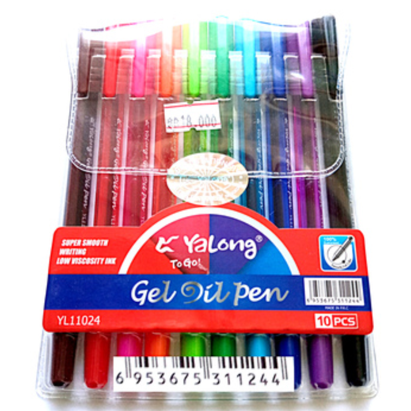 POCHETTE 10 Stylos Bille Yalong 1.0mm.