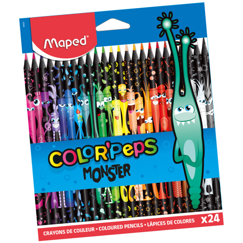 Crayons de Couleur 12/18 Monster – Maped.