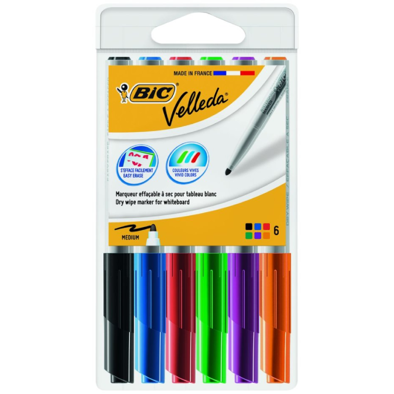 Pochette 6 Marqueurs Tableau – BIC.