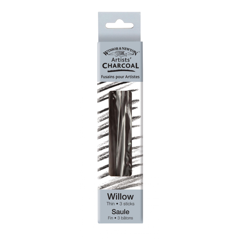 W&N Fusains 3 Bâtons Fins.