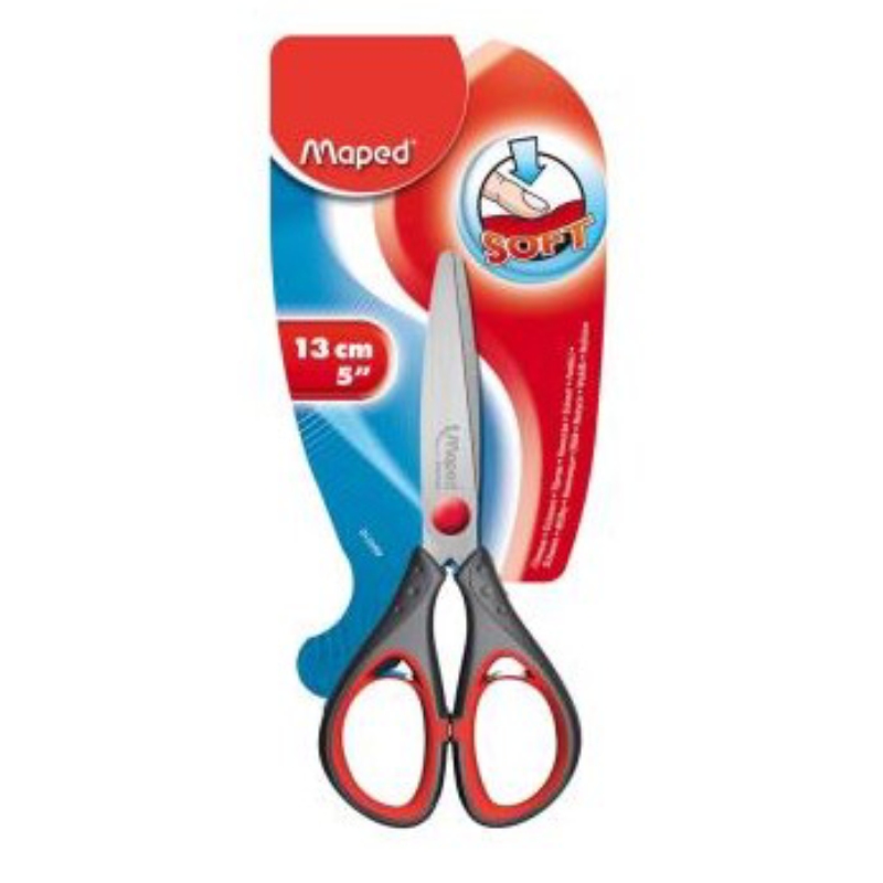 Ciseaux Maped Start Soft 13cm – Blister (Réf. 464510).