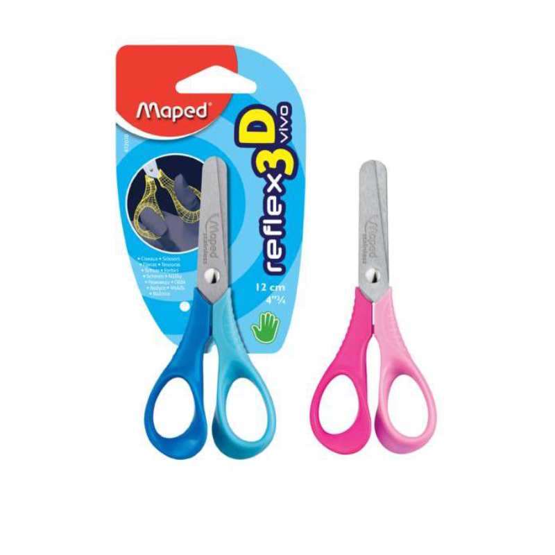 Ciseaux Scolaires Maped Vivo Reflex 3D (Réf. 472012).