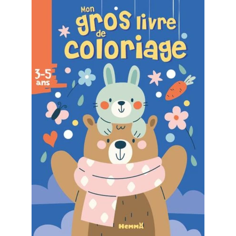 Mon Gros Livre de Coloriage - Ours et Lapin.
