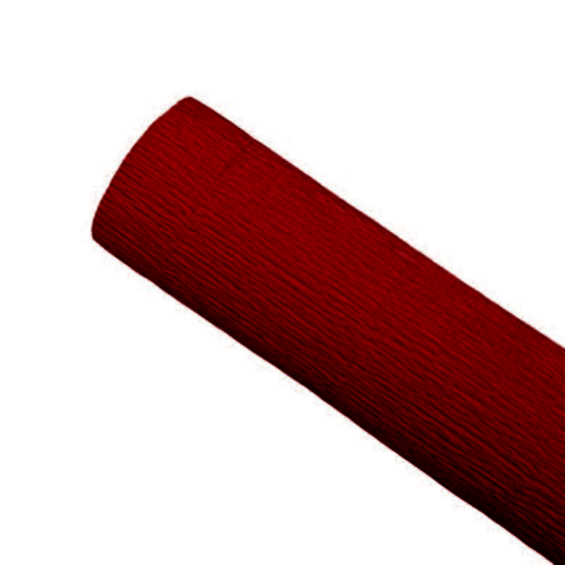 Papier Crépon (Éco Friendly) - Rouge Bordeaux.