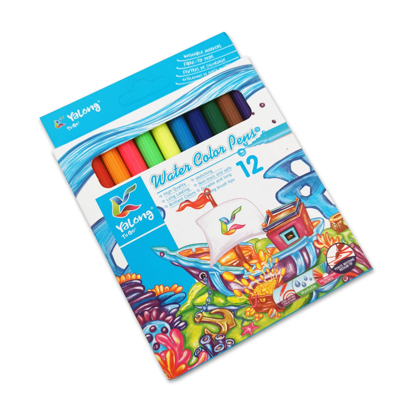 Paquet de 12 Feutres Yalong.