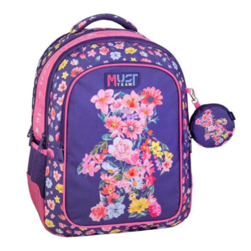 Sac à Dos Must Team 4 compartiments, Flower Bear.