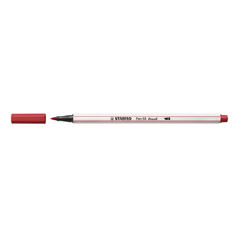 Stabilo Pen 68 Brush Rouge Foncé.