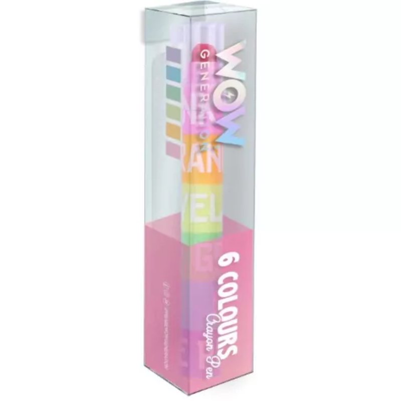 6 Crayons de Couleur dans un Stylo.