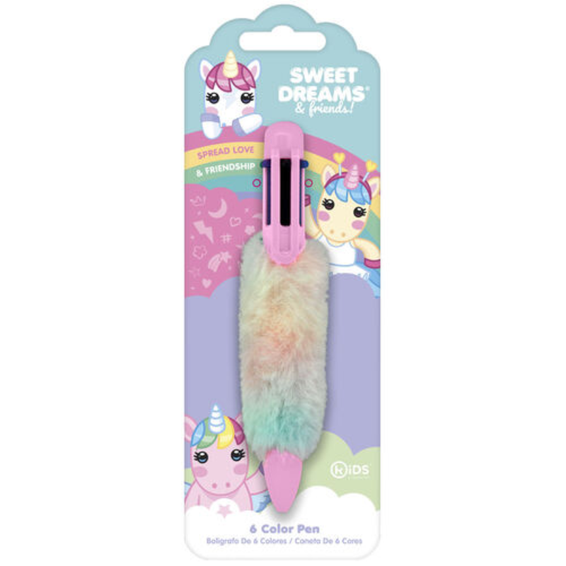 Stylo Peluche 6 Couleurs.