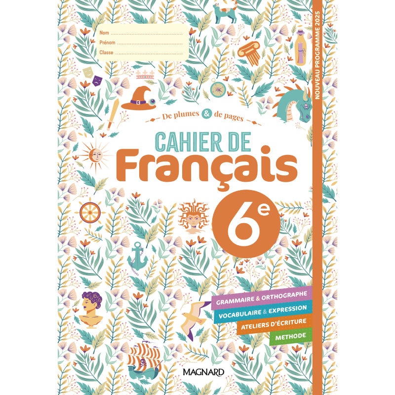 De Plumes et de Pages 6e (2025) – Cahier.