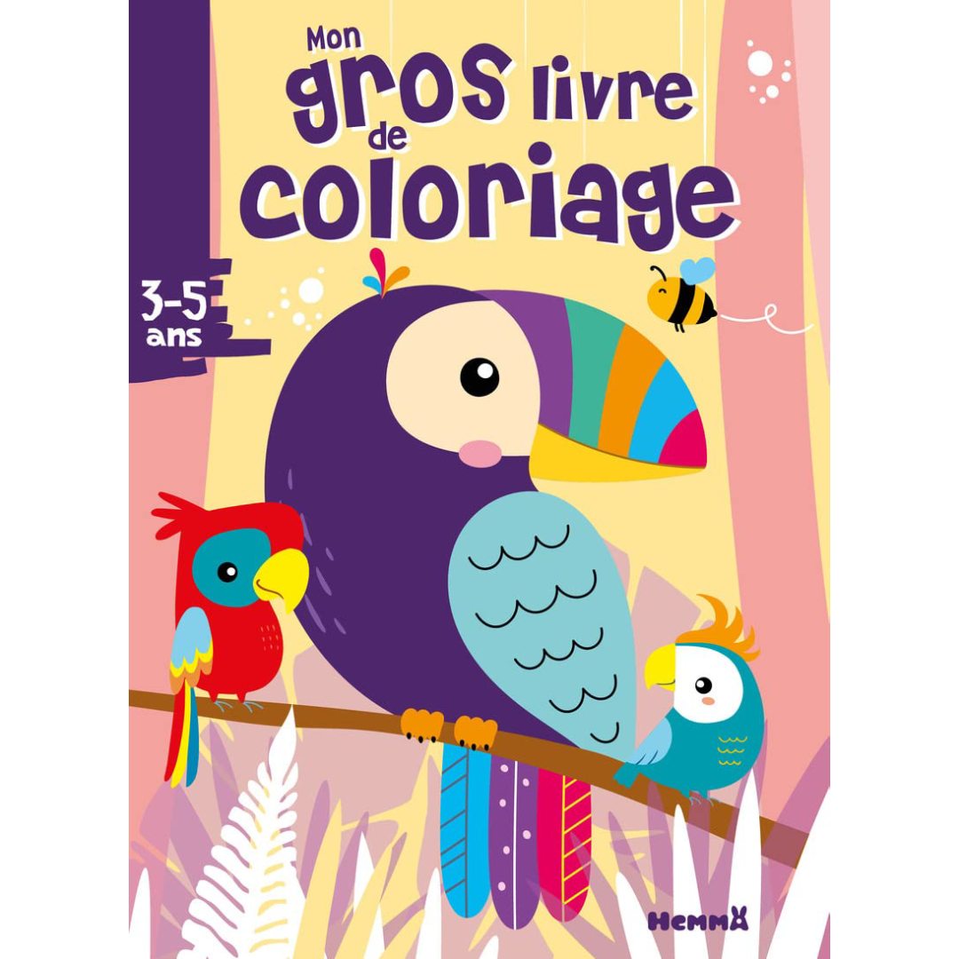 Mon Gros Livre de Coloriage – Perroquets.