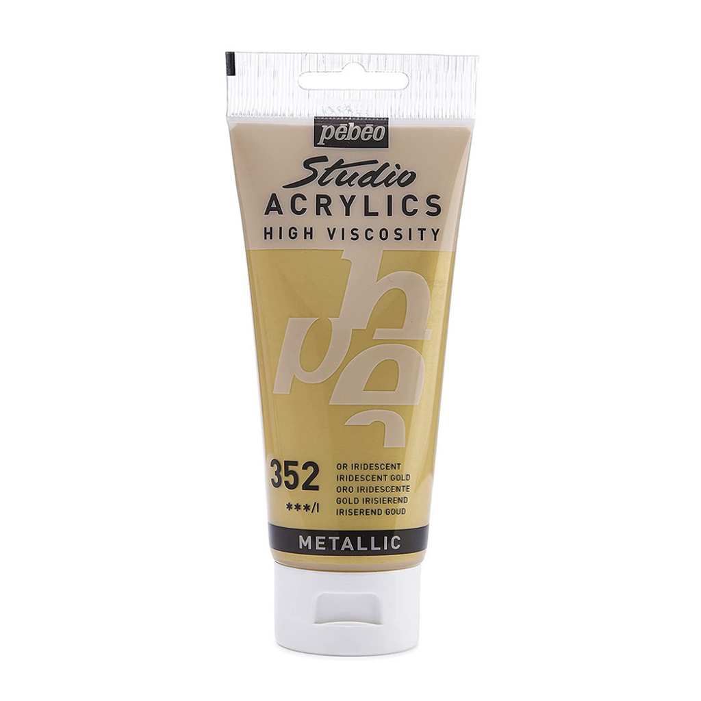 Tube Peinture Acrylique Fine Studio 100ml, Or 352 - Pébéo.