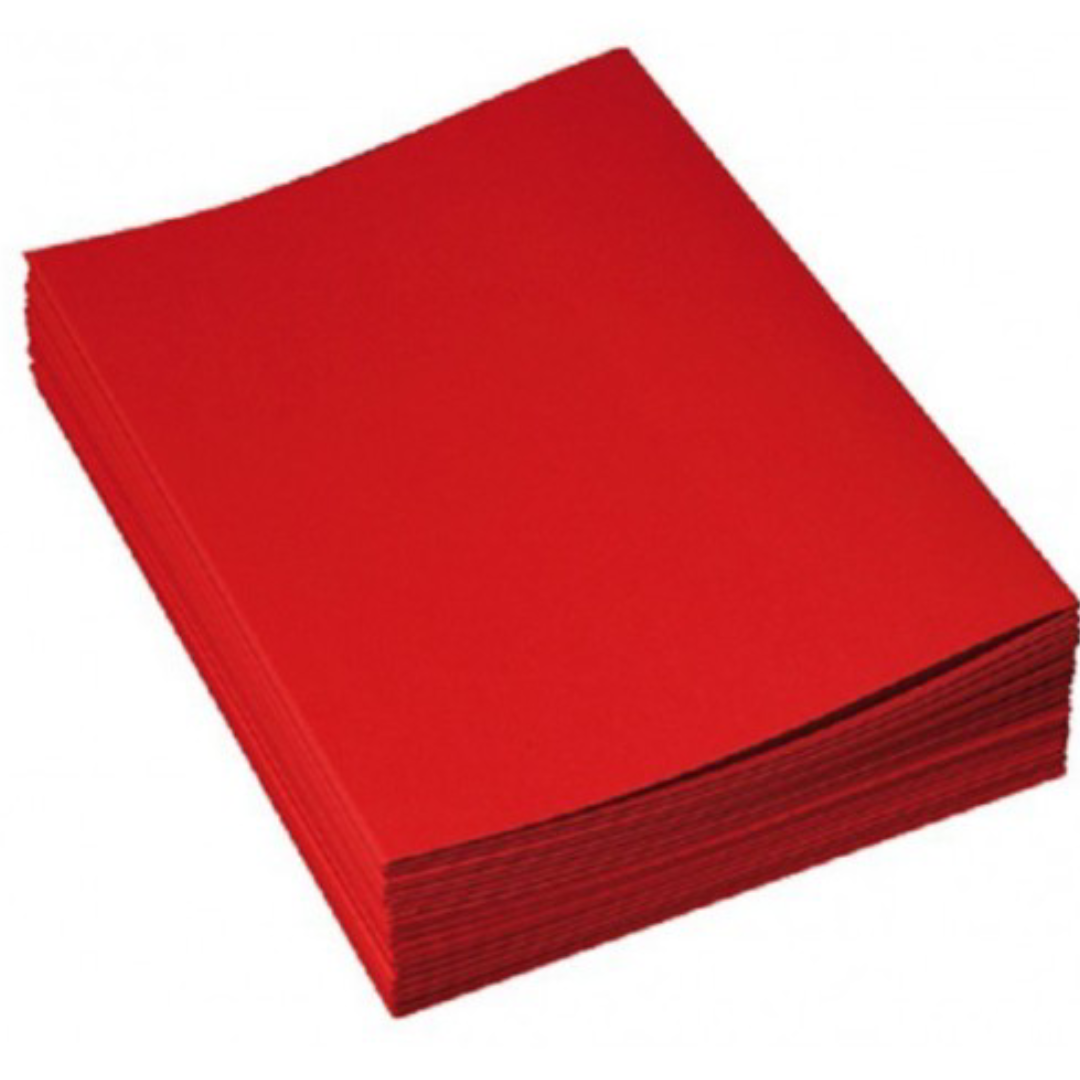 Chemise cartonnée Bristol Ribat 160g PQ100 – Rouge vif.
