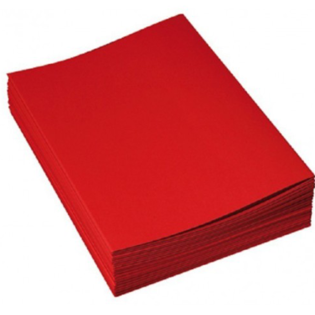 Chemise cartonnée Bristol Ribat 160g PQ100 – Rouge vif.