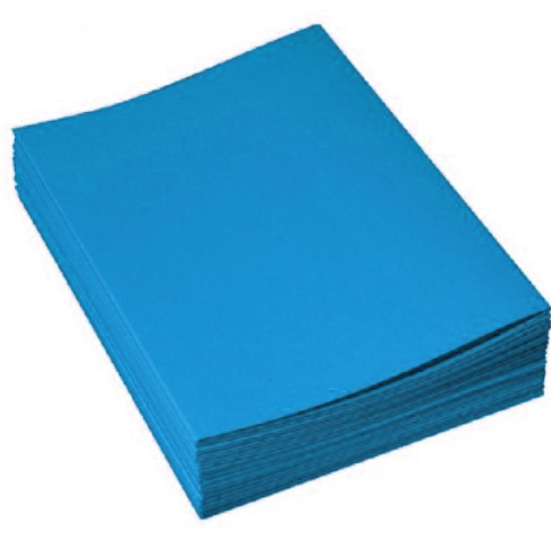 Chemise cartonnée Bristol Ribat 160g PQ100 – Bleu turquoise vif.
