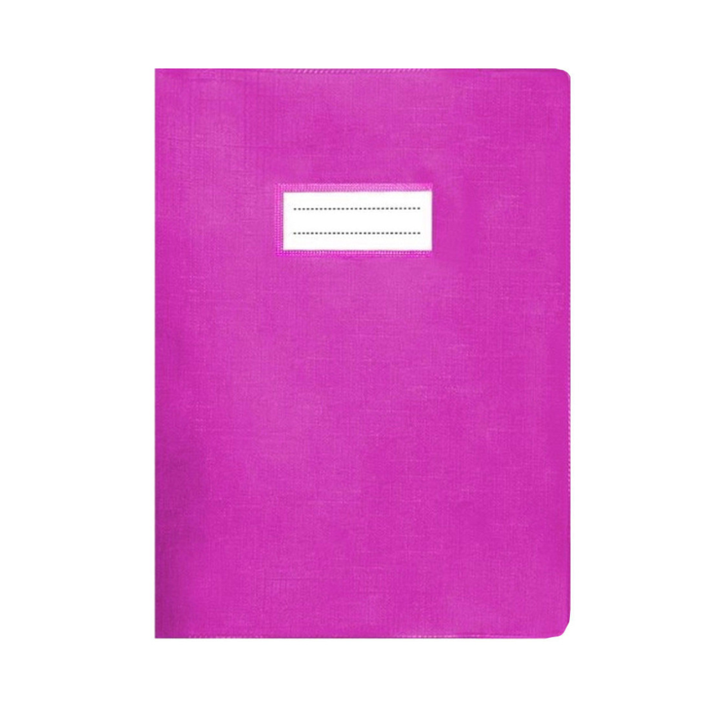 Protège-Cahier En Pvc Lino A4, Rose - Purple.