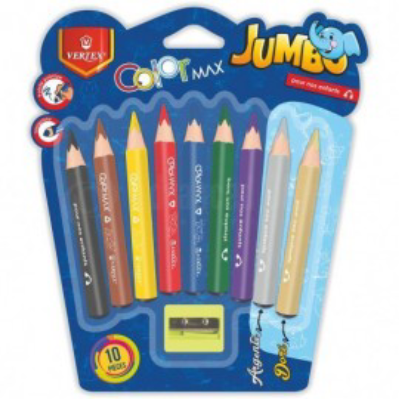 Crayon de Couleur Jumbo 12/9 – Vertex