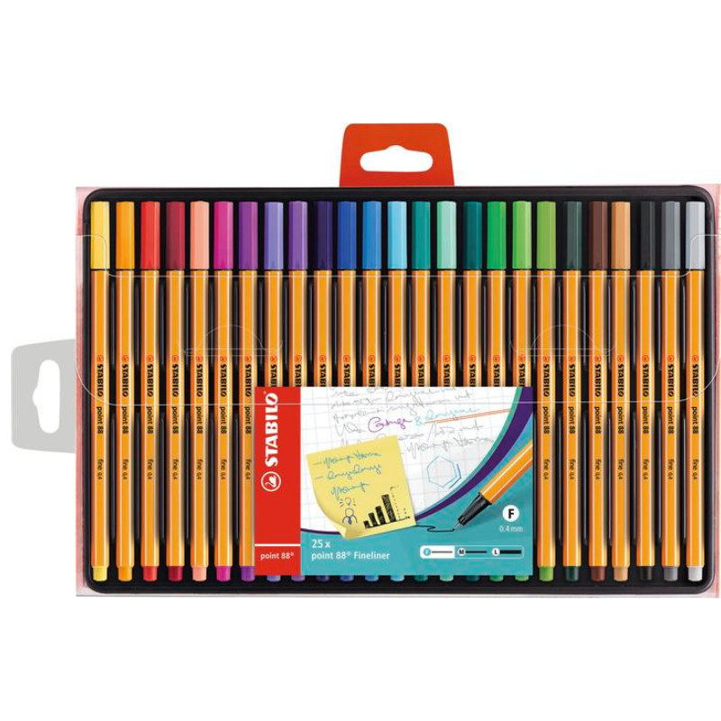 Stylo Stabilo Point 88 – Pochette de 25