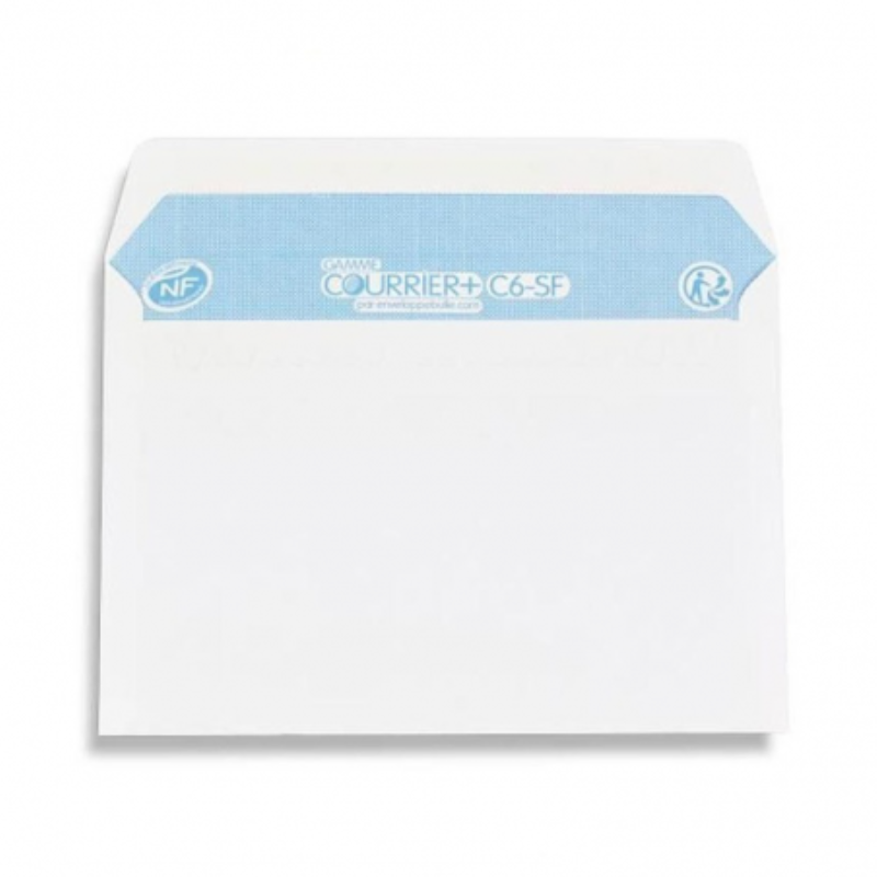 Lot de 25 enveloppes blanches 12x17 cm.