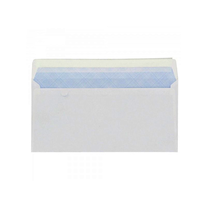 Enveloppe blanche 11x22 cm - Paquet de 50.