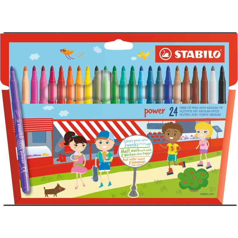 Stabilo Power Feutres – Pochette de 24