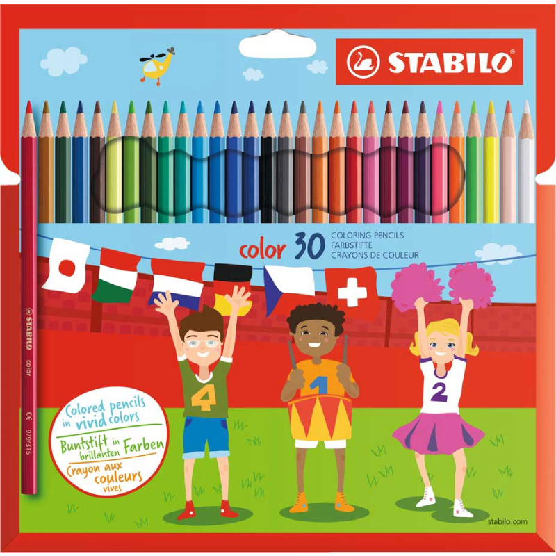 Crayons Couleur Stabilo Color Swano – Pochette de 30