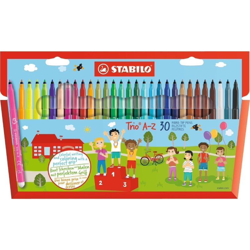 Stabilo Trio A-Z – Pochette de 30
