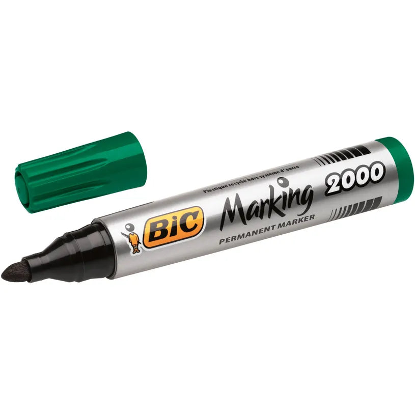 Marqueur Permanent Vert – BIC 2000.