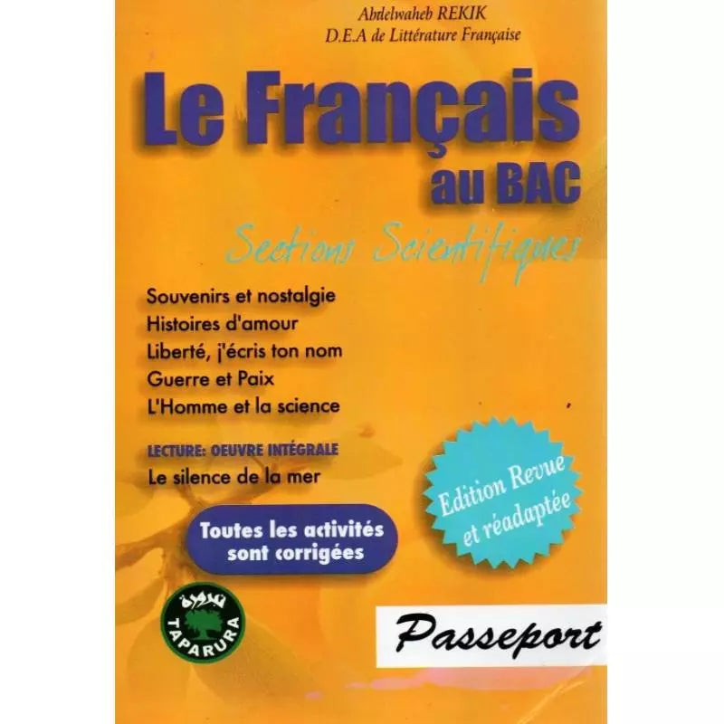 Le Français au Bac - 4ème Scientifiques.