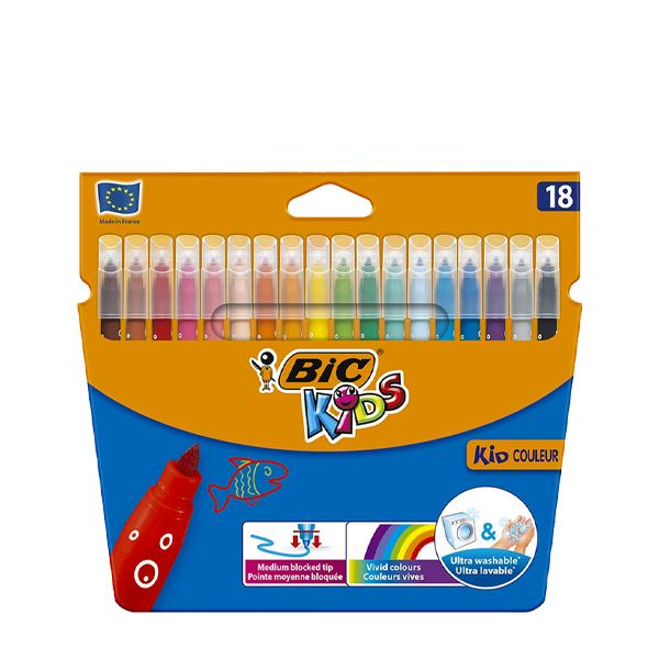 Feutre Bic de 18 Kid Couleur