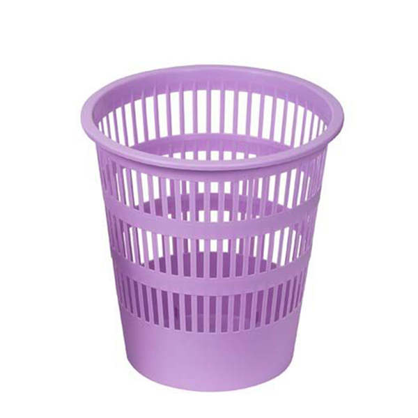 CORBEILLE A PAPIER PLASTIQUE LILAS PASTEL REF 307-36.