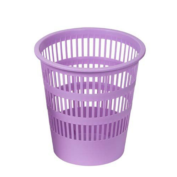 CORBEILLE A PAPIER PLASTIQUE LILAS PASTEL REF 307-36