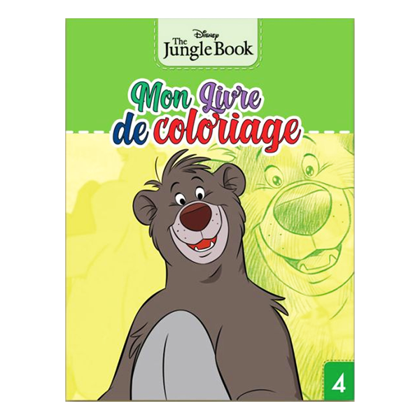 MON LIVRE DE COLORIAGE-THE JUNGLE BOOK.