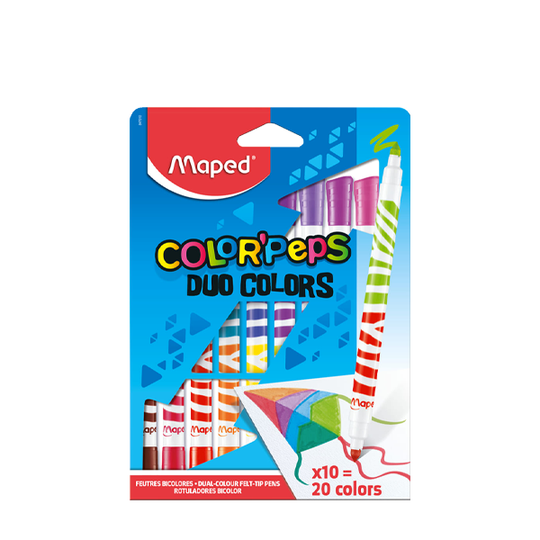 FEUTRE MAPED DE 10 DUO TIP.