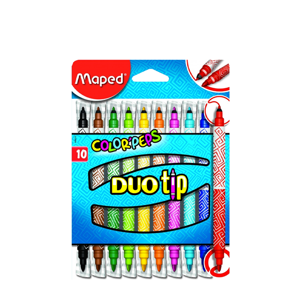 Feutre 10 Duo Maped.